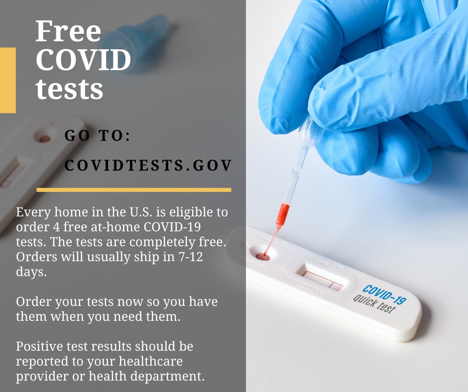 FREE At-Home COVID Tests!
